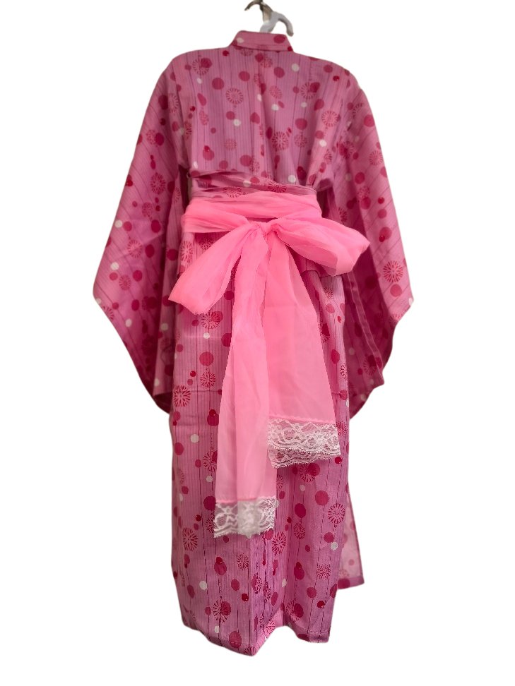 Yukata Girls Pink Pac West Kimono