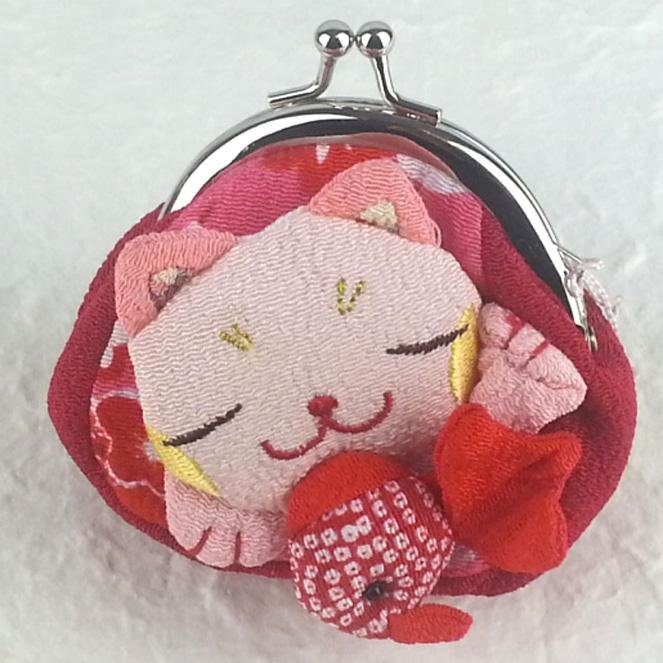 Japanese Cute Coin Purse Red Cat