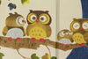 Noren Tapestry - Happy owl family - Pac West Kimono