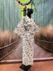 Womens Onsen Lined Yukata - Black and White Medium - Pac West Kimono