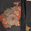 Vintage Traditional Haori Coat - black shimmer thread