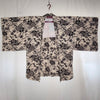 Vintage Traditional Haori Coat -  Ivory and black