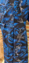 Yukata Unisex Cotton - Navy koi fish - Pac West Kimono