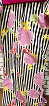 Women's Yukata - black stripes and gold fish - Pac West Kimono