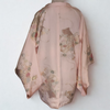 Vintage Traditional Haori Coat -  Pink carriage and flowers embroidery - Pac West Kimono
