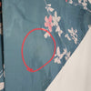 Vintage Traditional komon Kimono - Blue with floral design