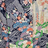 Vintage Traditional komon Kimono - multi-colour floral design