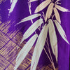 Vintage Traditional Haori Coat -  Purple bamboo print - Pac West Kimono