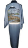 Mens Vintage Silk Kimono - My.Fuji and a village