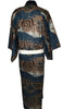 Mens Vintage Silk Kimono - Dragons