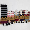 5 Toe Socks - Wool Cat Stripes