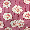 Vintage Traditional Kimono - Pink with large white flower design - Pac West Kimono