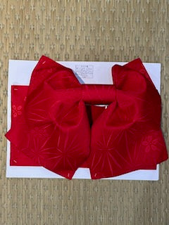 Pre-tied obi - Red - Pac West Kimono