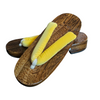 Women's Wooden Geta Sandals - yellow