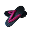 Women's Wooden Geta Sandals - red floral print