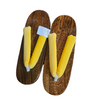Women's Wooden Geta Sandals - yellow