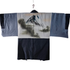 Mens Vintage Haori Coat - Navy Mountain - Pac West Kimono