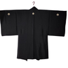 Men's Haori coat - Black mountain, vines, pouches - Pac West Kimono