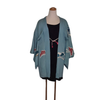 Vintage Traditional Haori Coat -  Blue flowers - Pac West Kimono