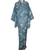 Vintage Traditional komon Kimono - Blue with floral design