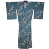 Vintage Traditional komon Kimono - Blue with floral design