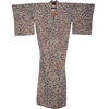 Vintage Traditional komon Kimono - grey crane design
