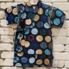 Boys 2pc Jinbei - Black circular print - Pac West Kimono