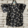Boys 2pc Jinbei - Black dragon print - Pac West Kimono
