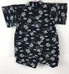 Boys 2pc Jinbei - Black with dragon and clouds print - Pac West Kimono