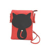 Cross Body Purse - Black cat red base - Pac West Kimono