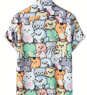 Cute animal shirt - design 1 - Pac West Kimono