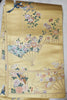 Fukuro Obi - Gold Fans, birds, flowers - Pac West Kimono