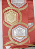 Fukuro Obi - Orange and gold - Pac West Kimono