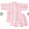 Girls 2pc Jinbei - Bunnies, Sakura, Asap no ha patterns - Pac West Kimono
