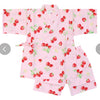 Girls 2pc Jinbei - Strawberries pattern - Pac West Kimono