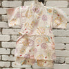 Girl's jinbei - white fireworks - Pac West Kimono