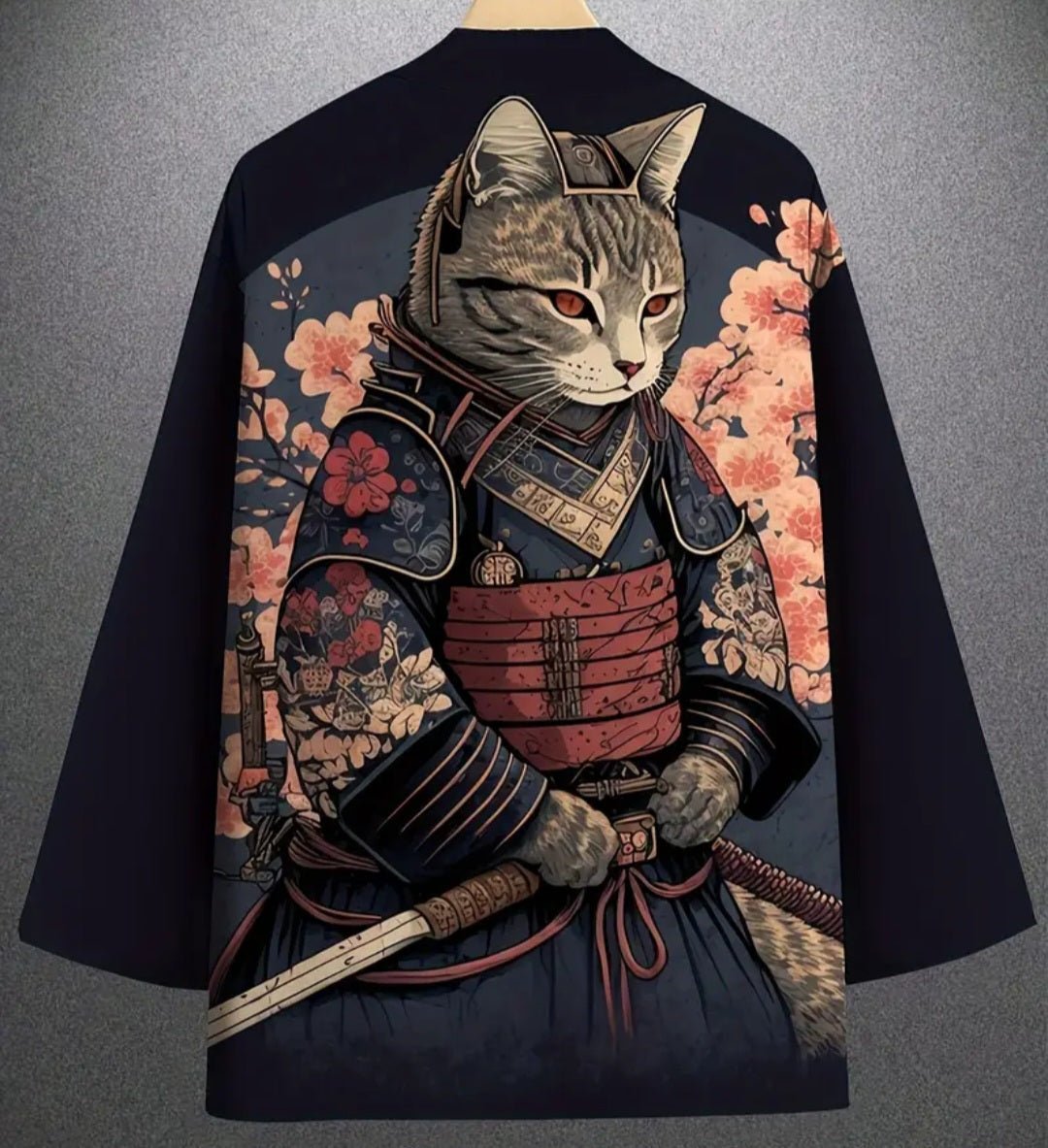 Happi Coat - Cat Samurai | Pac West Kimono