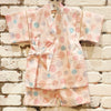 Jinbei Girls - Pale Pink with circles - Pac West Kimono