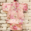 Jinbei Girls - Pink Peonies and cherry blossoms - Pac West Kimono
