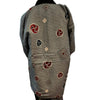 Mens Reversible Hanten - Mustard/Blue White - Pac West Kimono