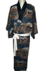 Mens Vintage Silk Kimono - Dragons - Pac West Kimono