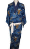 Mens Vintage Silk Kimono - Hawk - Pac West Kimono
