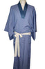 Mens Vintage Silk Kimono - pine tree and villagers - Pac West Kimono
