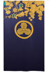 Noren Tapestry - Kamon Navy and Gold - Pac West Kimono