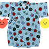 Jinbei Boys - Watermelon and fans. Blue/White