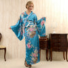 Satin Kimono Dress - Light Blue - Pac West Kimono