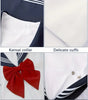 School Girl Uniform - White and Navy red bow - Pac West Kimono
