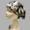 Scrub style headband - black with cranes print - Pac West Kimono