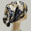 Scrub style headband - black with cranes print - Pac West Kimono