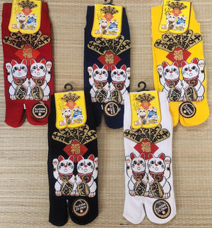 Tabi Socks - Lucky cat - Pac West Kimono